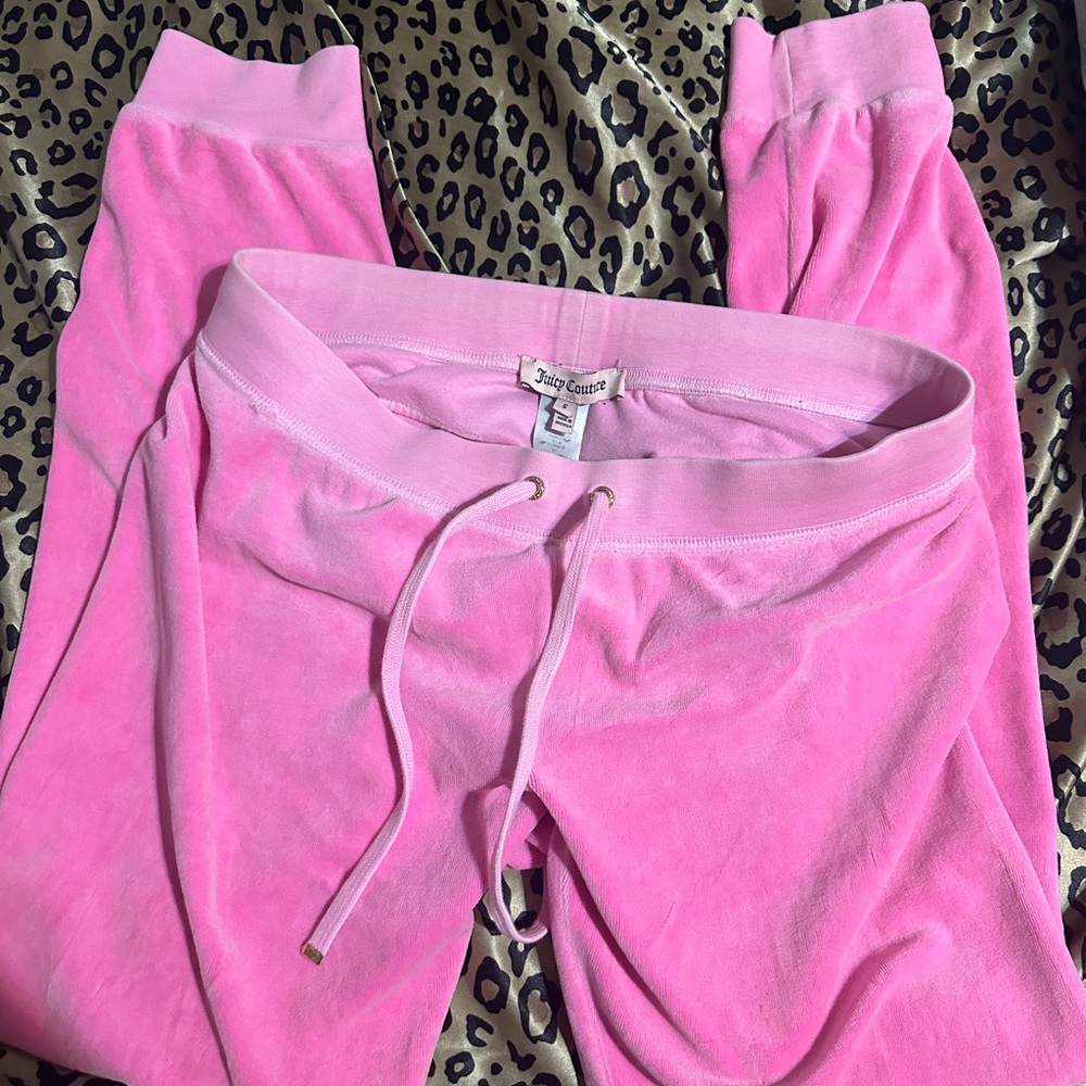 Juicy Couture Pink Velour Sweatpants